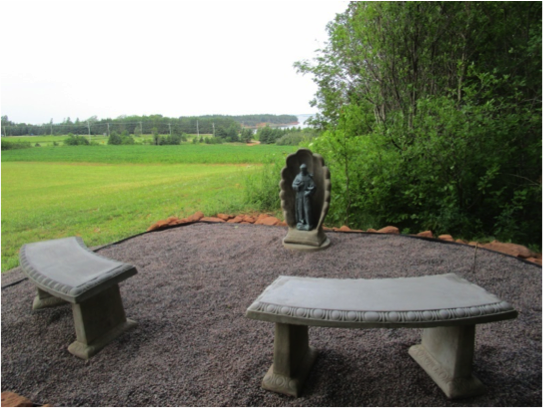 Franciscan resting spot at Our Lady of Hope Retreat Centre